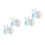 4Pcs Reusable White Plastic Water Spout for Coolers Adjustable Flow 9