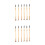 12Pcs Multifunctional Khaki Eyebrow Lash Makeup Brushes Set 3