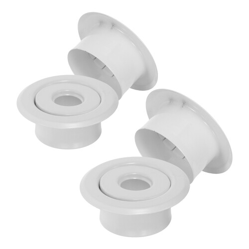 4St Witte Sprinkler Trimplaat Van Metaal, Corrosiebestendig En Elegant