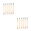 12Pcs Multifunctional Khaki Eyebrow Lash Makeup Brushes Set 7