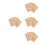 4Sets 3D Hout Kinderen Gouden Bouwmodel Architectuur 5