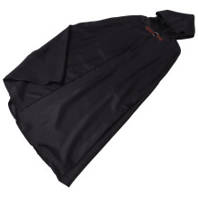 5St Zwarte Hooded Cloak Polyester Middeleeuwse Vampier Cape
