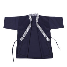 Duurzame Japanse Kimono Chefjas Donkerblauw Catering Werkjas