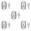 5Pcs Iron Toggle Latch Hasp Silver Suitcase Lock Buckle for Gift Boxes 10