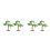 4St Model Scenery Plastic Groen Voor Miniatuur Landschap 3