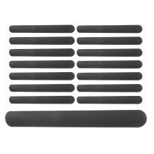72St Zwarte Silicone Slapband Voor Kids Feestjes En Knutselwerk