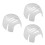3St Ergonomische Witte ABS Helm Liners Voor Baseball Cap Veiligheid 9