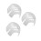 3St Ergonomische Witte ABS Helm Liners Voor Baseball Cap Veiligheid 6