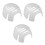 3St Ergonomische Witte ABS Helm Liners Voor Baseball Cap Veiligheid 4