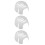3St Ergonomische Witte ABS Helm Liners Voor Baseball Cap Veiligheid 5