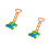 2Sets Bubbel Maker ABS Kids Bubbelblazer Cartoon Kar Speelgoed 10