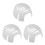 3St Ergonomische Witte ABS Helm Liners Voor Baseball Cap Veiligheid 10