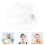 5St Wit Mesh Bruidssluier Met Haarklem Vrouwen Bruiloft 11