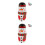 2St Handgeschilderde Sneeuwpop Nesting Dolls Kleurrijk Decor 4