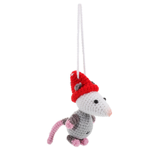 2St Multi Wollen Opossum Auto Hanger Voor Spiegel En 1