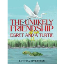The Unlikely Friendship of an Egret and a Turtle II by Lettisa Siverts