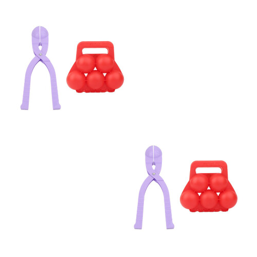 4Pcs Children Winter Maker Clip Mold with Comfortable Grip 2