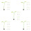 25St Universele Groene Spruit Auto Ornament Voor Dashboard 4