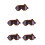 5Pcs Foldable Dog Sunglasses PU Pc Metal Windproof Eyewear for Pets 8