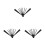 3St Zwarte Plastic Waaier Frames Voor En DIY Handwaaier 8
