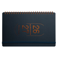 5St Stijlvolle Werkplanner 2026 Met Habit Tracker in Donkerblauw PU
