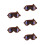 5Pcs Foldable Dog Sunglasses PU Pc Metal Windproof Eyewear for Pets 5