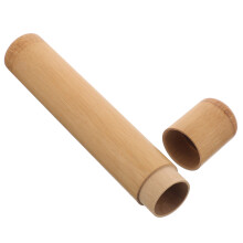 4St Bamboe Sigarenkoker Beige Compact Voor Opslag En Reishumidor