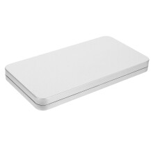 5Pièces Argent Métal Argenté Compact Avec Couvercle Protecteur