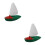 2St Plastic Mini Zeilboot Speelgoed Kinderen Waterpret En Leren 6