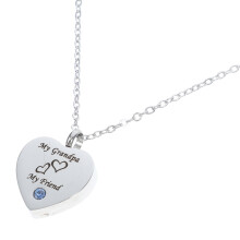 5St Zilveren Ashes Ketting Urn Rvs Memorial Sieraad Draag