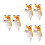 6St Handpoppen Multi Kleur Kinder Speelpop 5