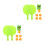 2Sets Oefen Set Tafeltennis Kinder Trainer PP Hangend 6