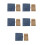 5Sets Samenaufbewahrung Binder Organizer PU-Leder Himmelsblau 5