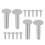 14Pairs Stainless Steel Handle Fasteners for 1