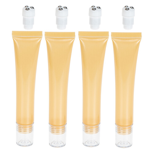 8St Draagbare Plastic Oogcrème Tubes Met Rollerball Khaki 2