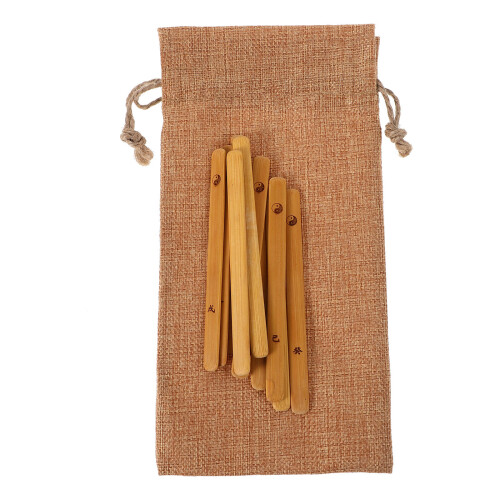 30Pièces Bâtons Divination Bambou Multicolores Jeu Divinatoire Chinois 2