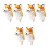 6St Handpoppen Multi Kleur Kinder Speelpop 4