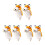 6St Handpoppen Multi Kleur Kinder Speelpop 7