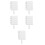5Pièces Éventails Blancs Mdf Pour Transfert Thermique DIY Graduation 9