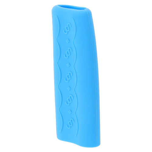 4Pièces Housses À Main Silicone Bleu Ciel Antidérapant Auto 2