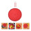 2Pièces Grille Anti-Éclaboussures Silicone Rouge Usage Cuisine 11