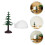 12Pcs Plastic Mini Igloo and Artificial Christmas Tree Set 11