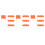 75Pièces Drapeaux Repérage Orange PVC Acier Facile Installation 4