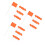 75Pièces Drapeaux Repérage Orange PVC Acier Facile Installation 10