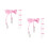 10Pièces Clips Mitaines Bébé Nylon Rose Lanière Cou 6