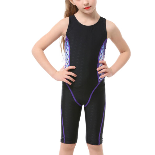 2Pièces Maillots Violet Texturé Style Et Pour Été 2