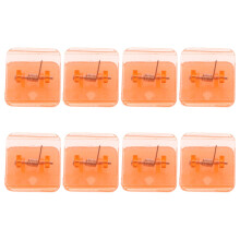 40Pièces Clip ABS Transparent Pour D'apprentissage Orange
