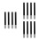 12Pièces Porte-Crayons Multifonction Noir, Outil De Et 8