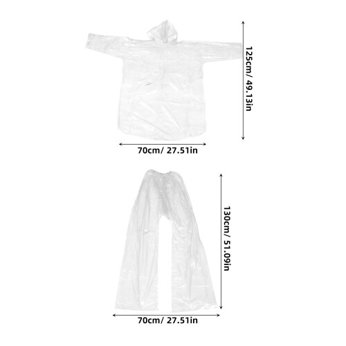 3Ensembles Combinaison Hommes Transparentes Plastique 1