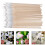 120Pièces Outil Pollinisateur Bois Khaki Pour Fleurs 11